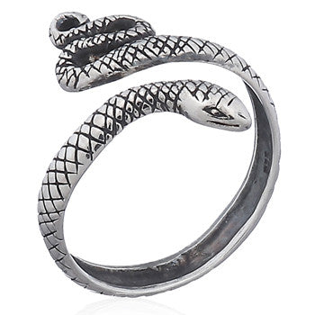 Anillo Serpiente en plata de ley · Al vent