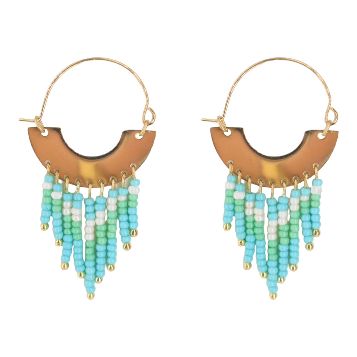 Aros Boho Hippie Colores | Pendientes online - ALVENT