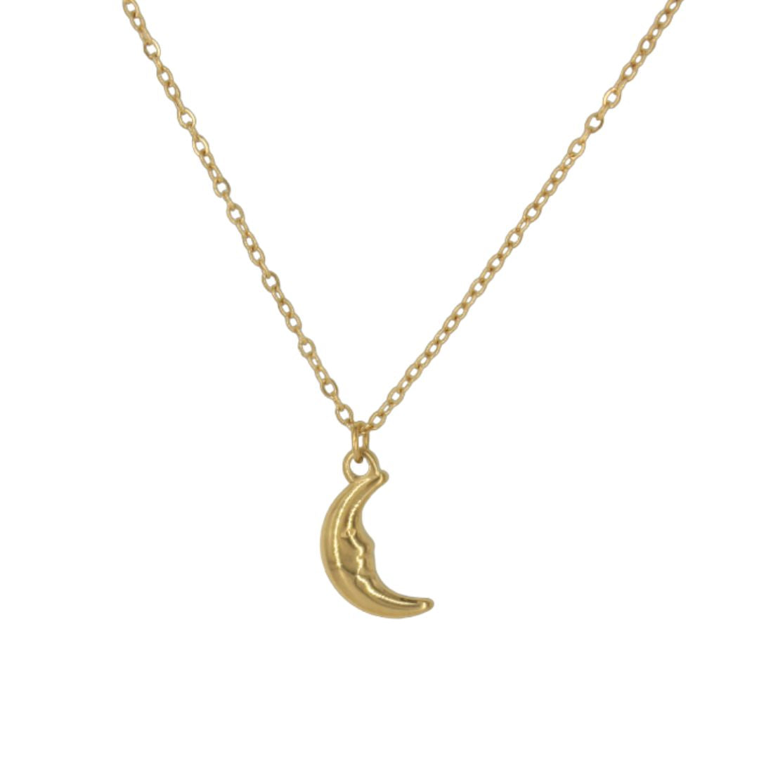 Collar Luna Acero Inoxidable