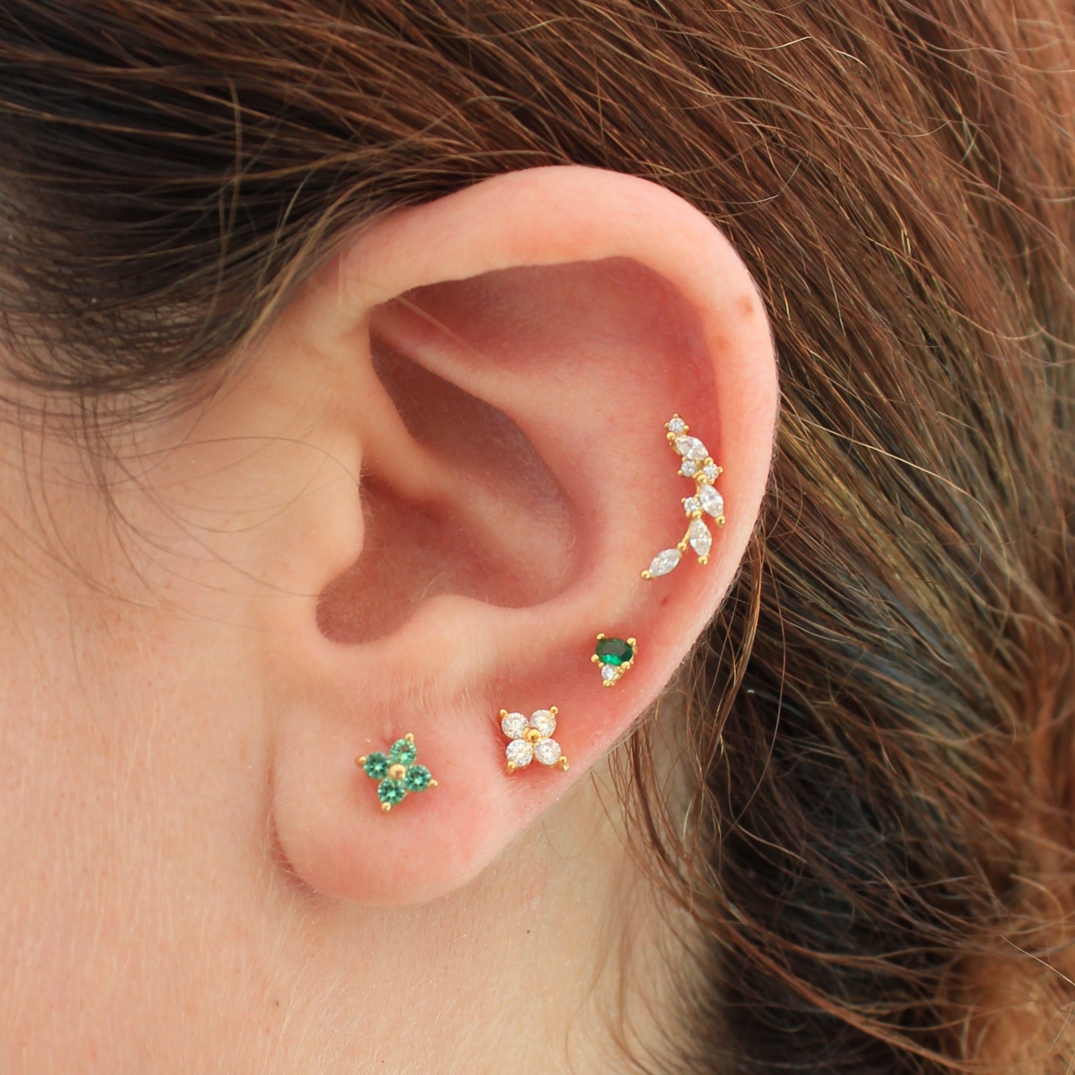 Piercing oreja con forma de luna | Piercings online - ALVENT