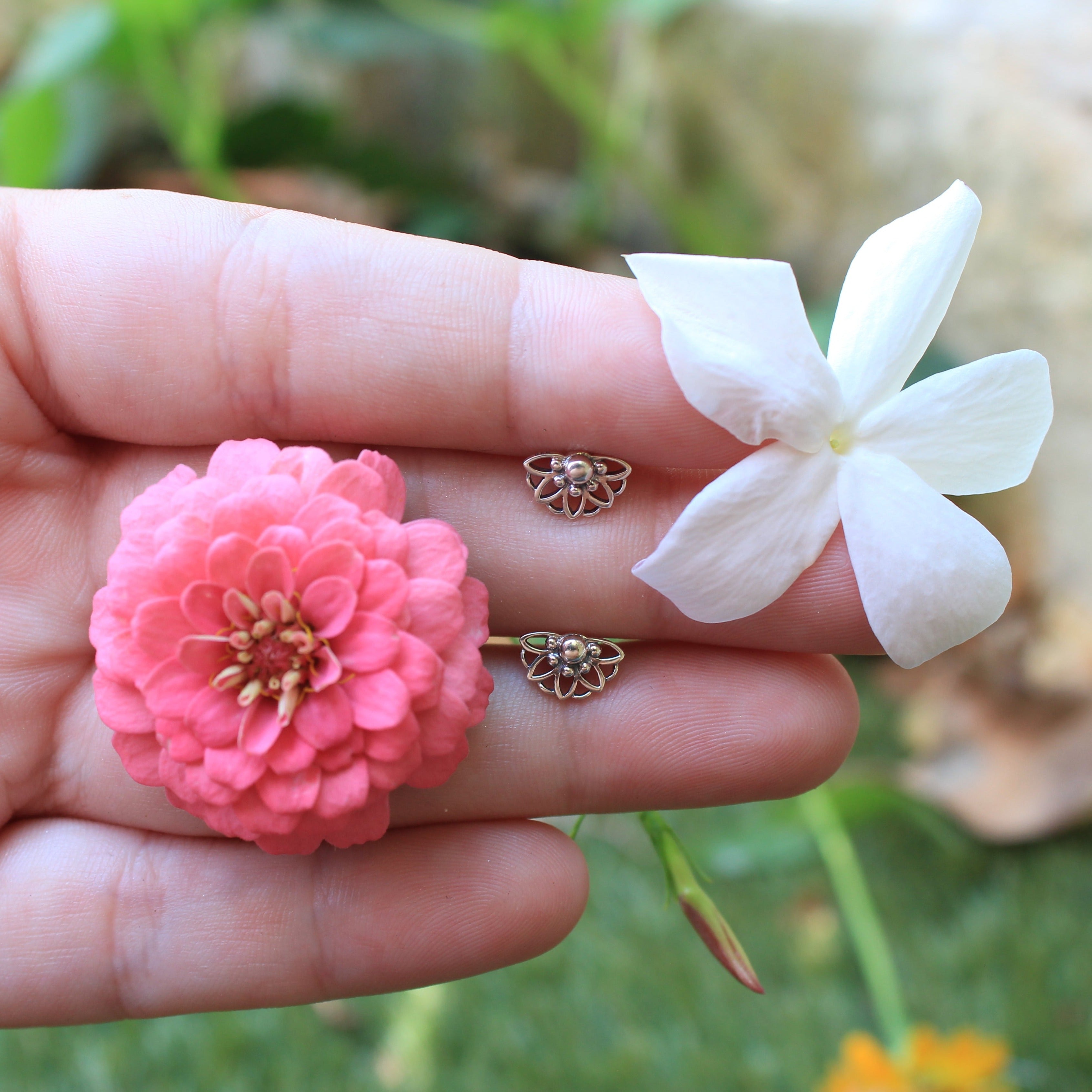 Pendientes Mandala Plata | Pendientes pequeños