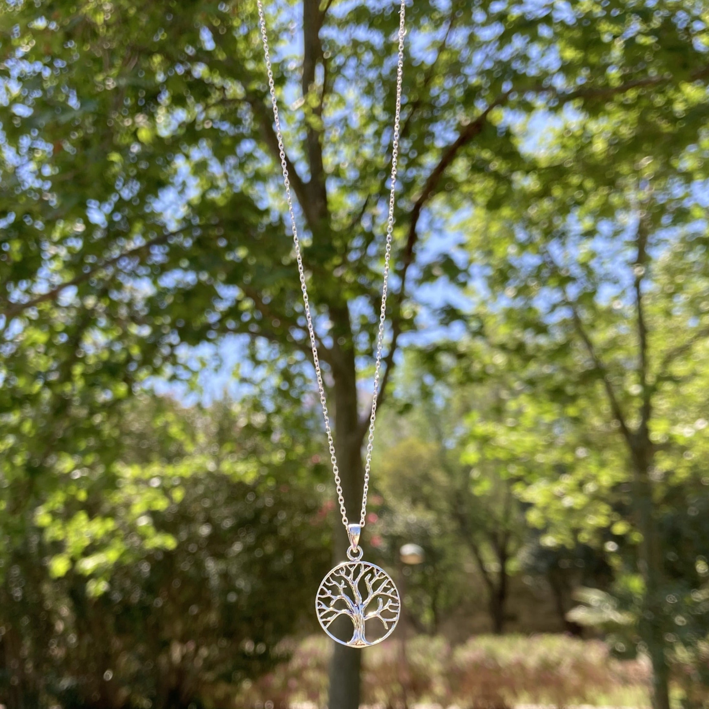 Collar Arbol de la Vida Grande en plata de ley - ALVENT