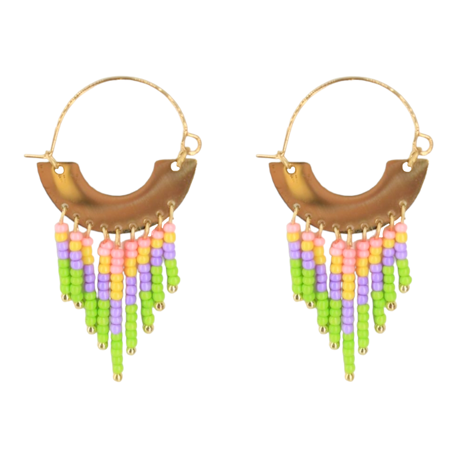 Aros Boho Hippie Colores | Pendientes online - ALVENT