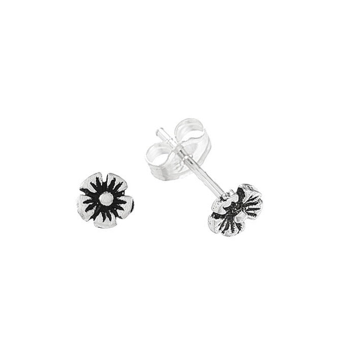 Pendientes Margarita Mini plata de ley - ALVENT