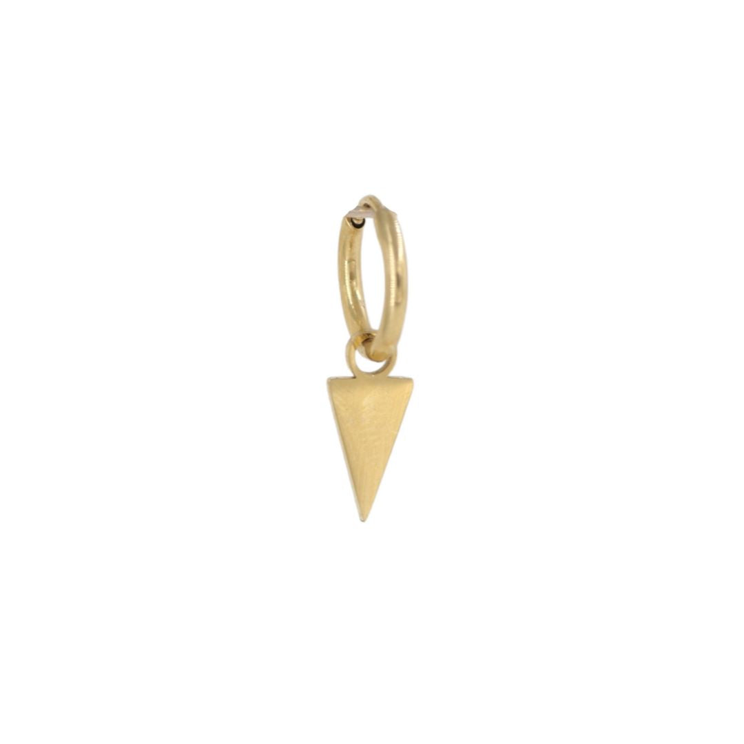 Pendientes Aros de plata con colgantes de triangulos | ALVENT