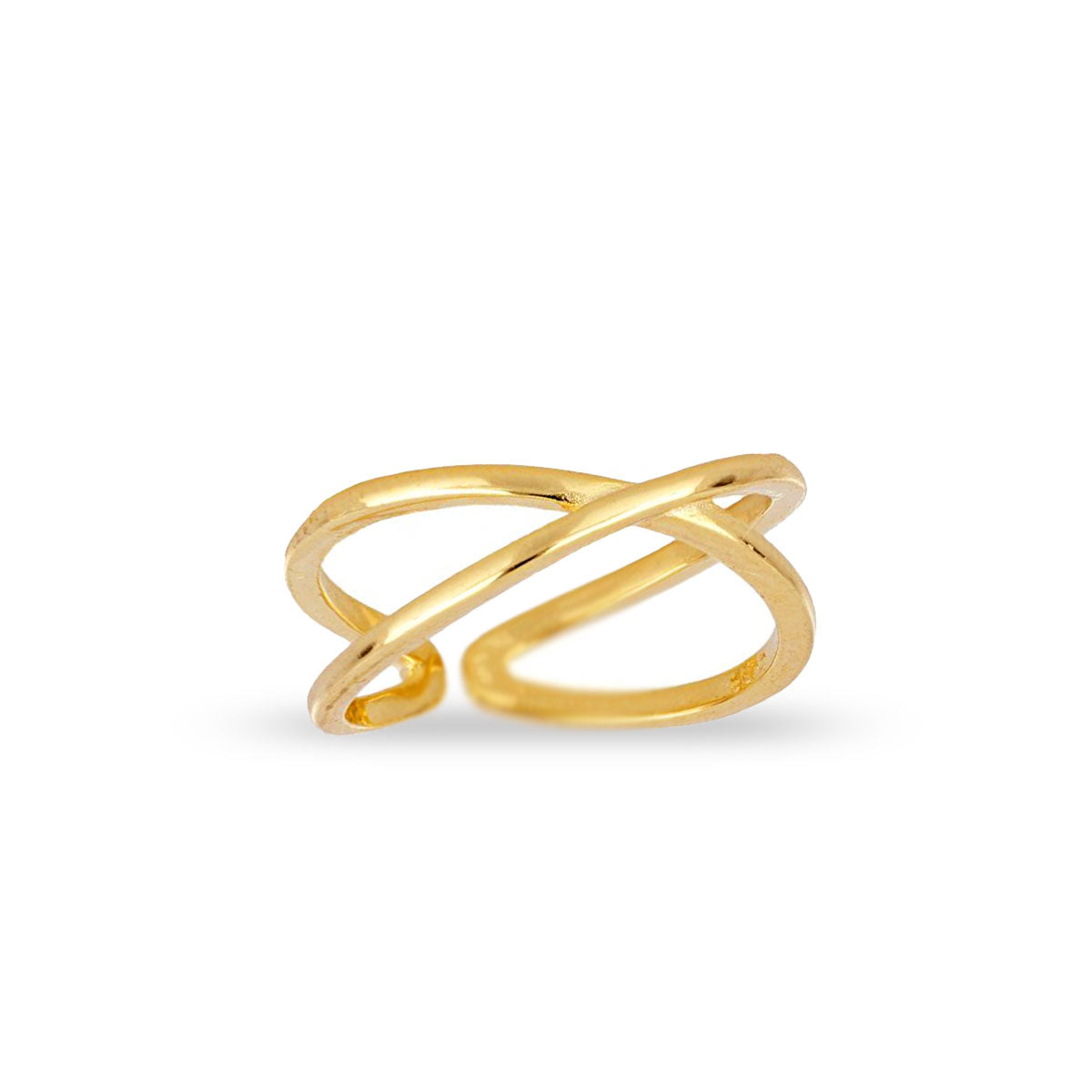 Anillo de plata Crossover | Anillos ajustables en tendencia