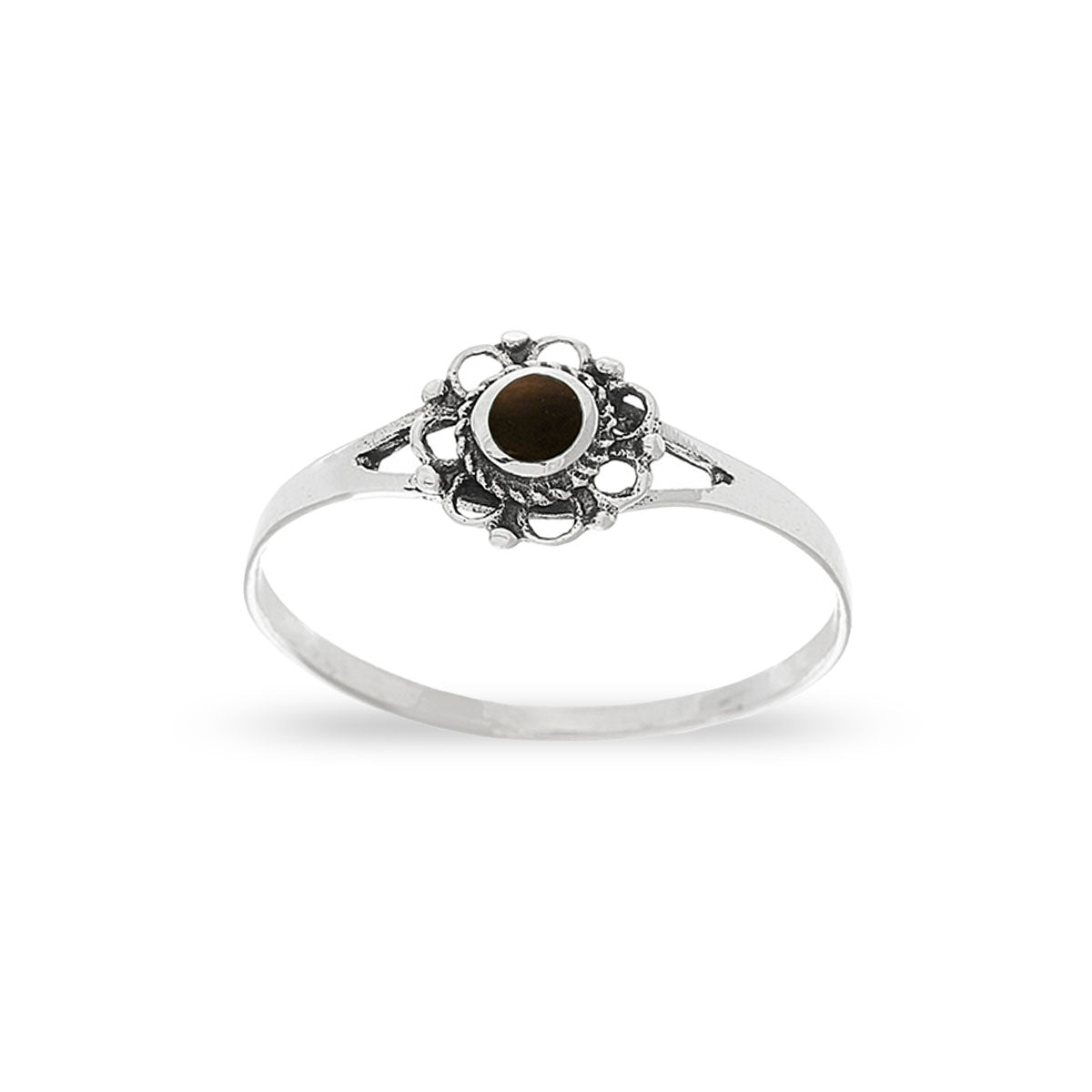 Anillo de plata con topacios de colores | Anillos de moda