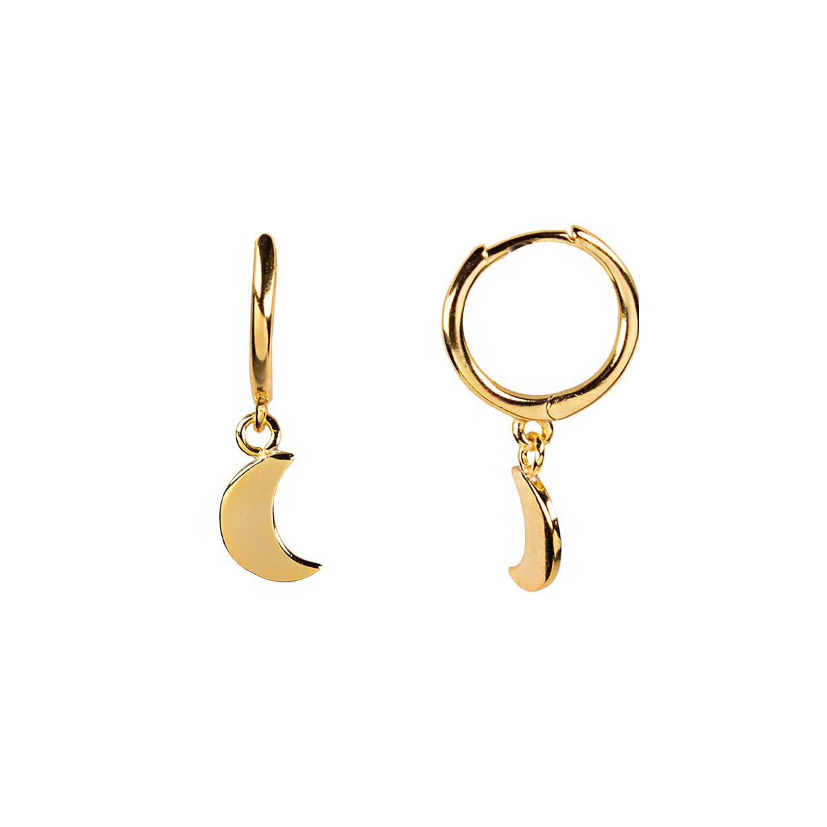 Aros Click&Charm Luna en plata de ley - Al Vent