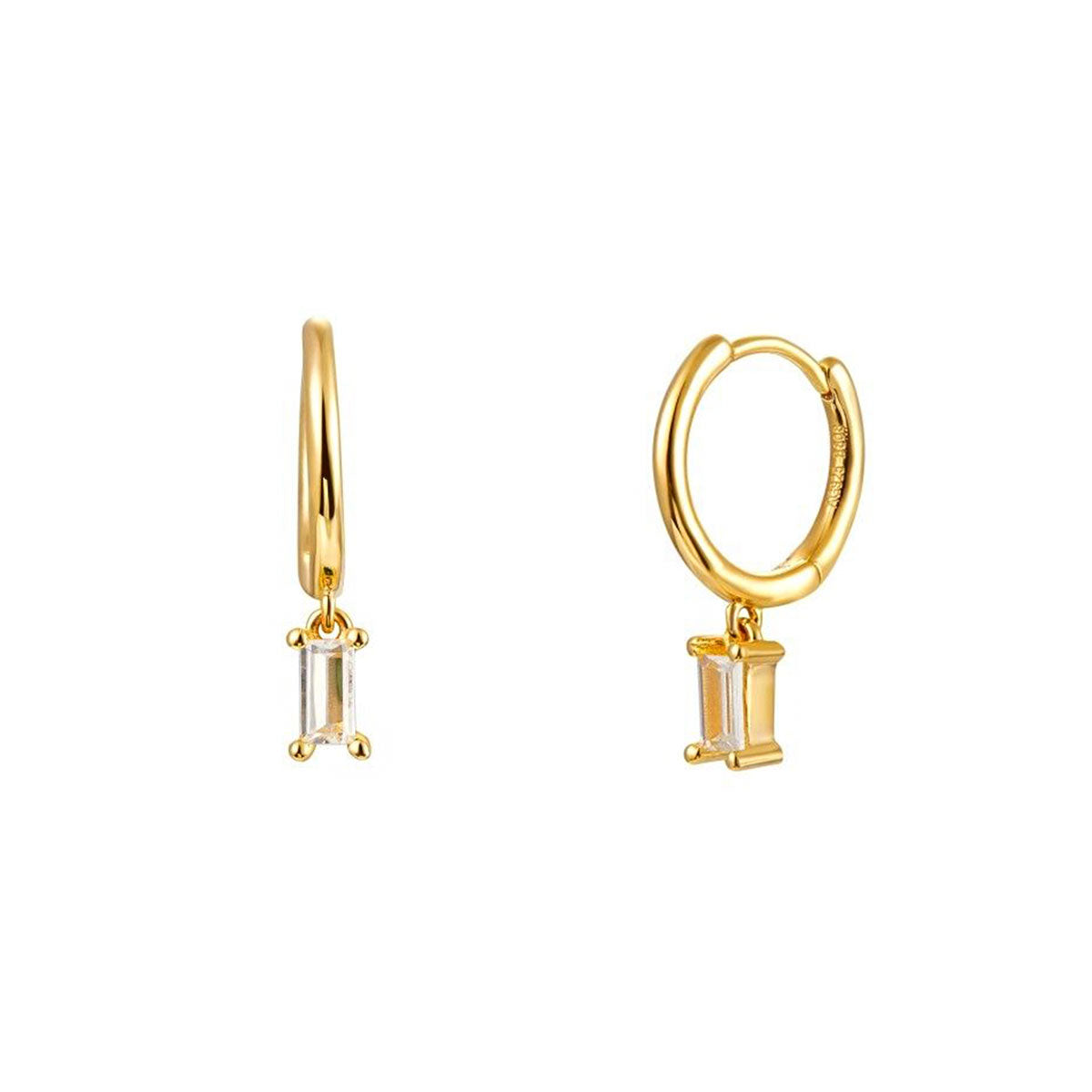 Aros de plata Click&Charm Moet | Pendientes online
