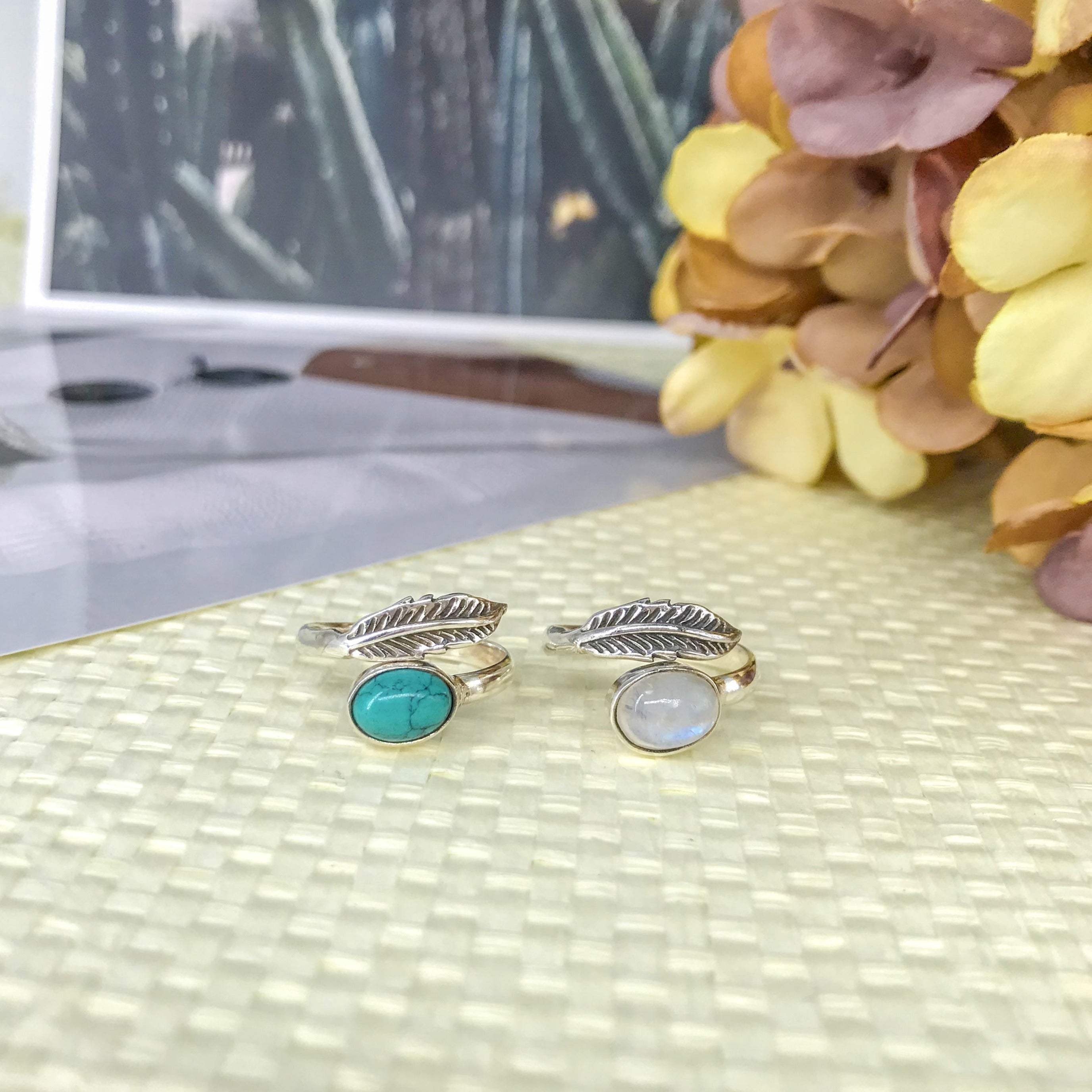 Anillo Plata de Ley Pluma y Mineral - Al Vent