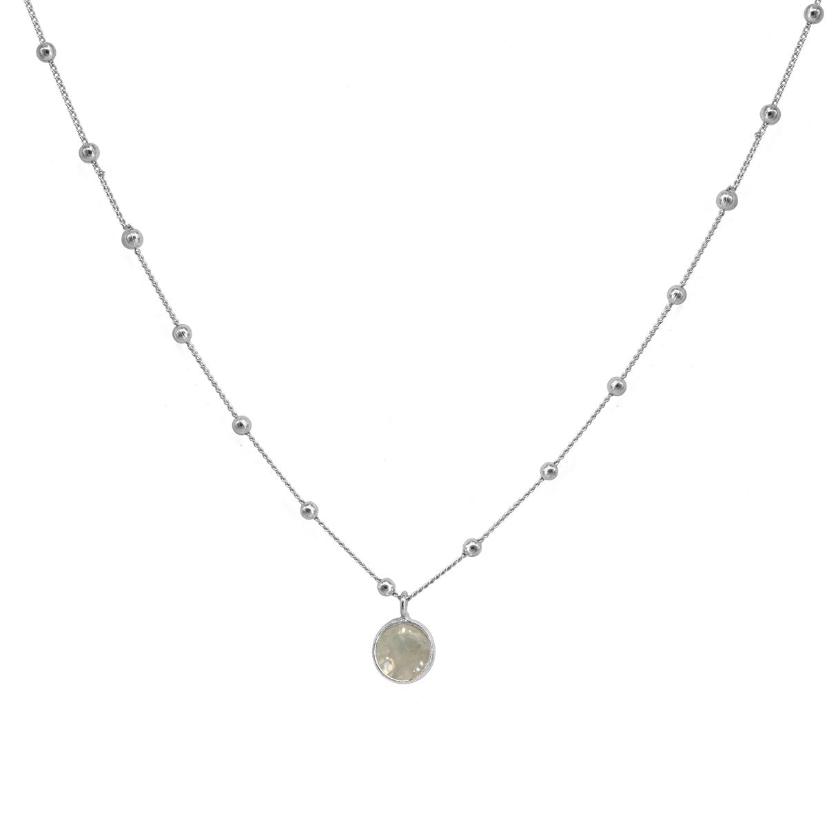Collar de plata con forma de moneda | Joyas de diseño - ALVENT
