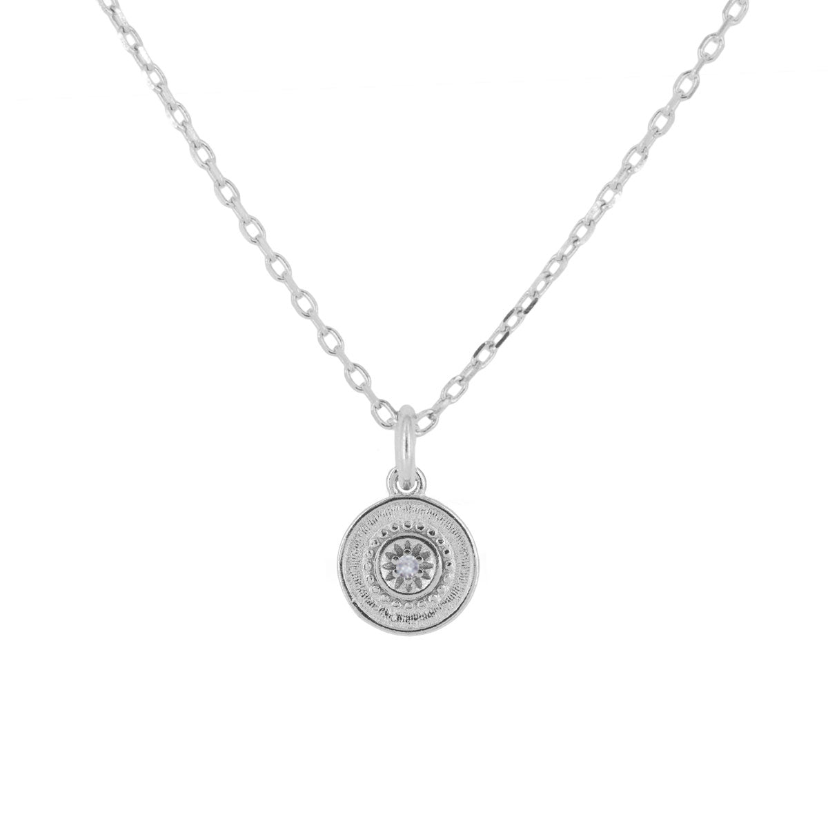 Collar Mini Medallón Plata | ALVENT