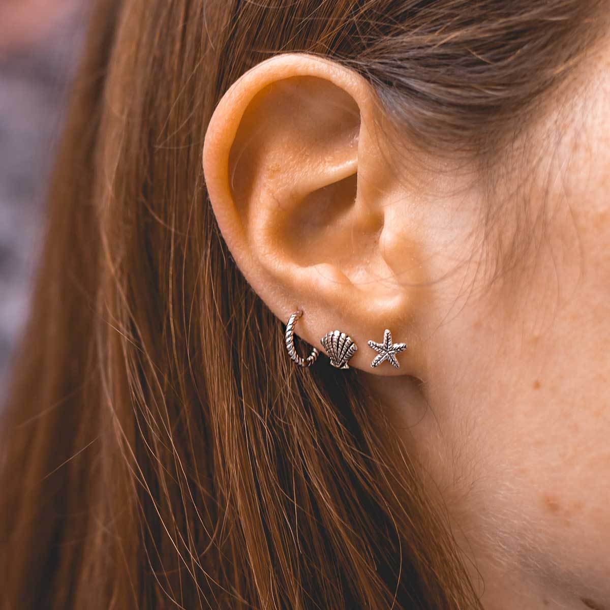 Aros Click Curl en plata de ley - Al Vent