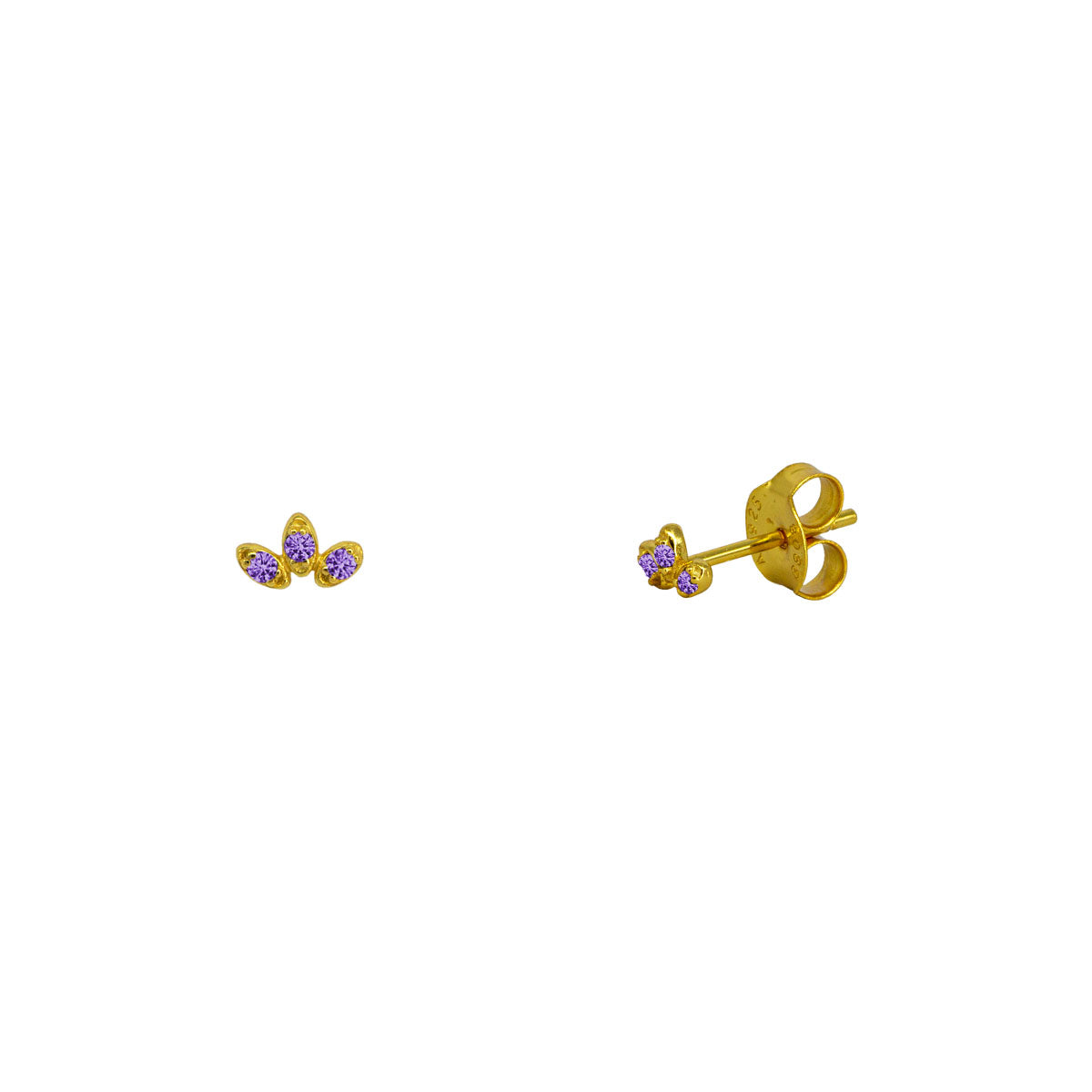 Pendiente de plata con piedras negras | Pendientes de moda