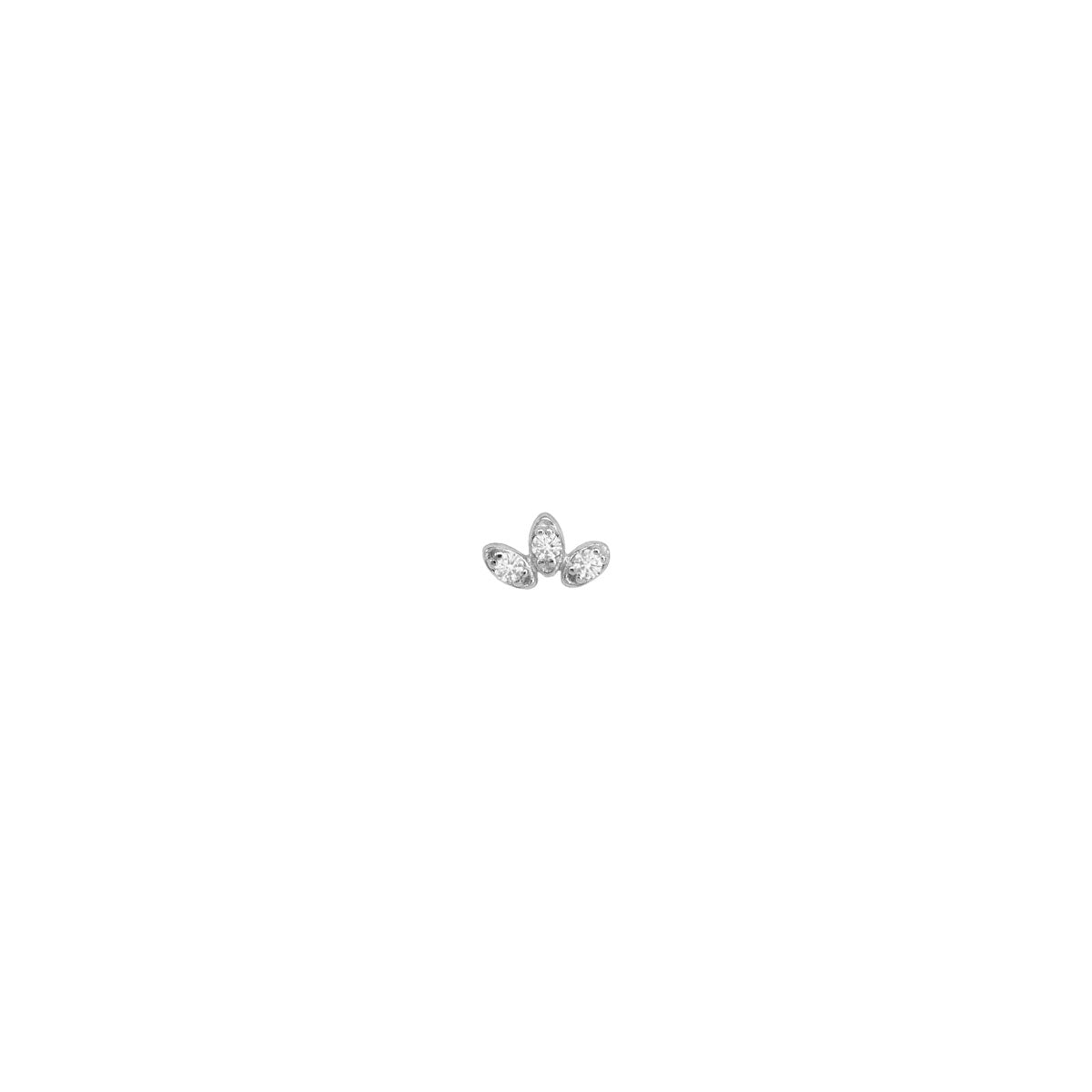 Pendiente de plata con piedras negras | Pendientes de moda