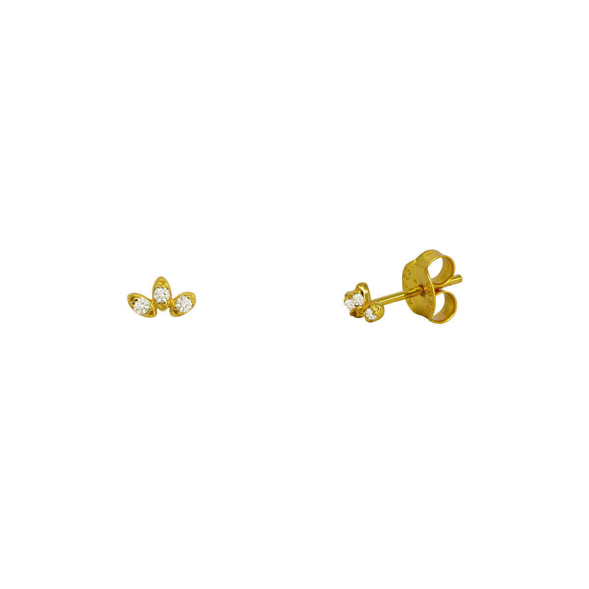 Pendiente de plata con piedras negras | Pendientes de moda