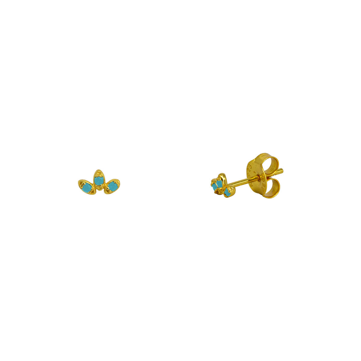 Pendiente de plata con piedras negras | Pendientes de moda