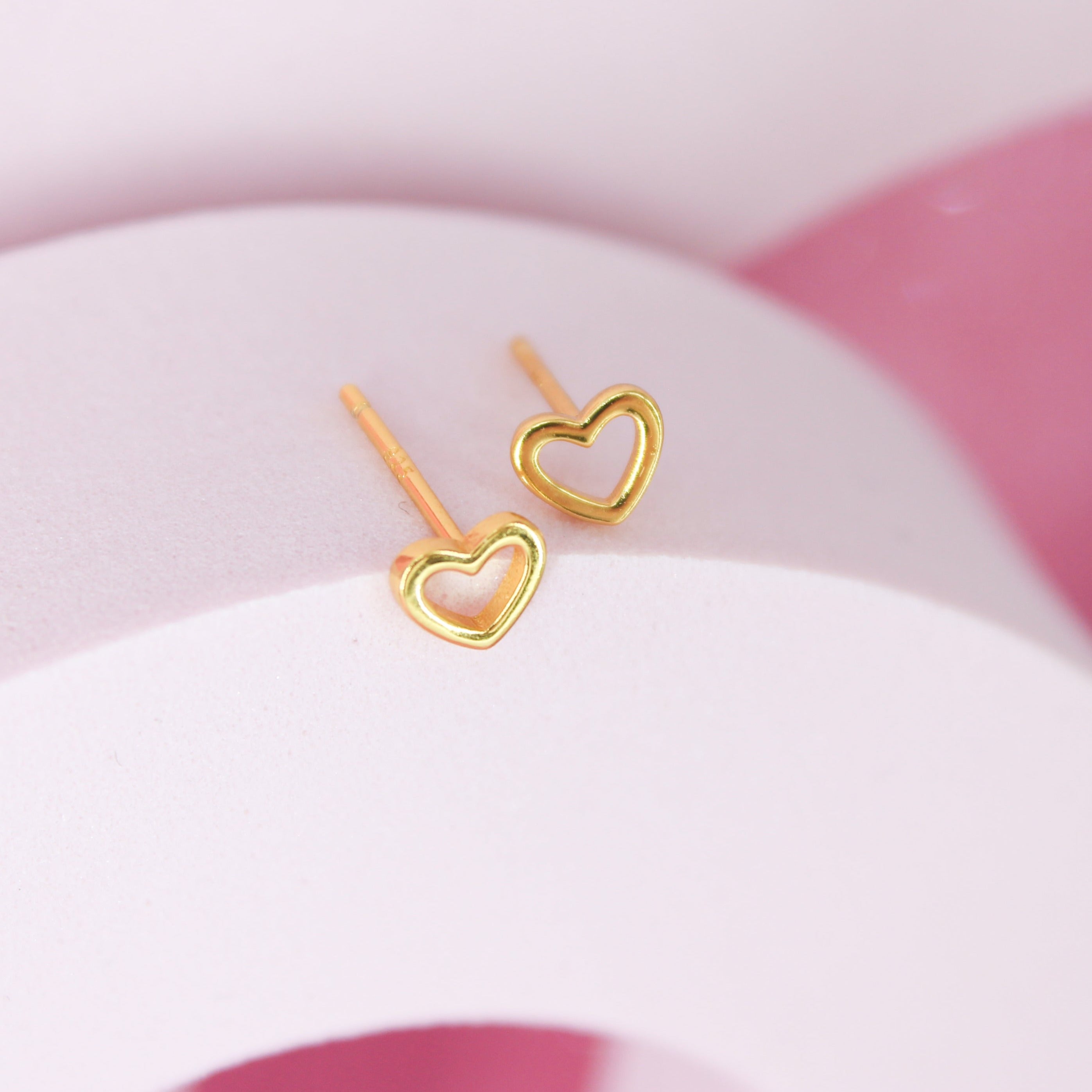 Pendientes de plata con forma de Corazon | Pendientes originales