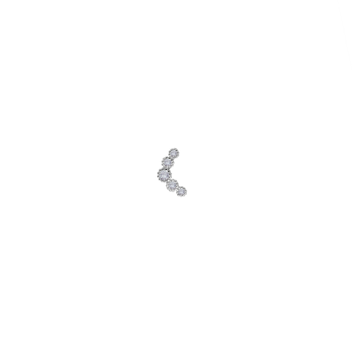 Piercing con 3 circonitas | Piercing para la oreja