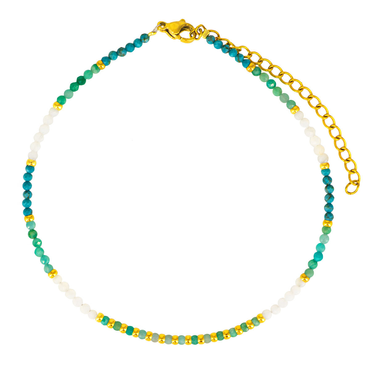 Pulsera Tobillera con piedras de colores | ALVENT