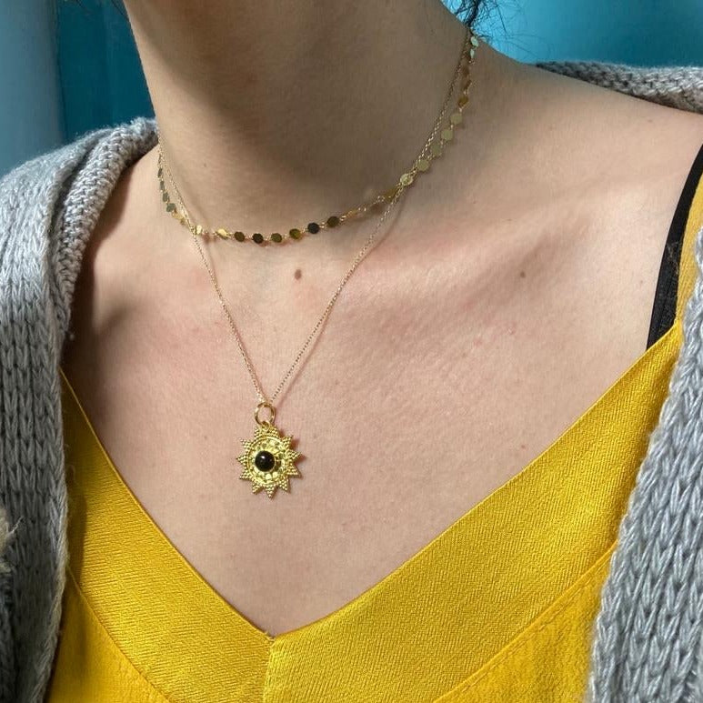 Collar de plata con piedras semipreciosas | Joyas de plata online - ALVENT