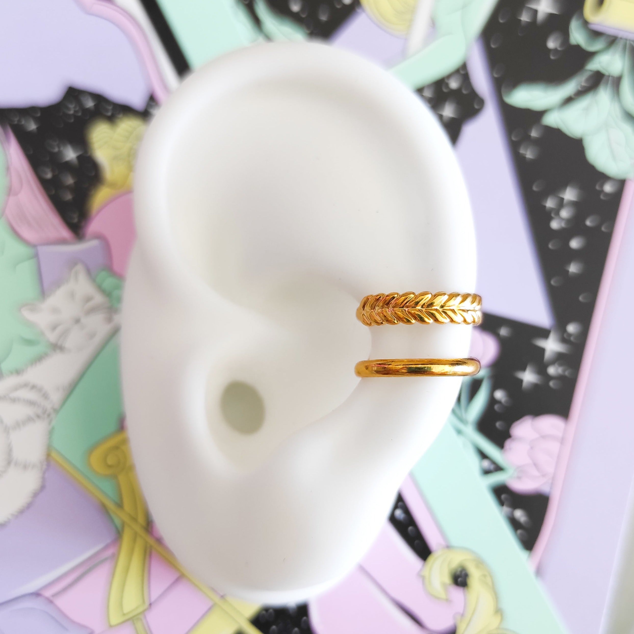 Ear Cuff con forma de trenza | Piercing falsos | ALVENT